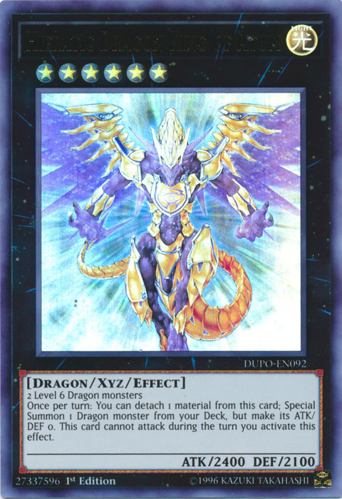 Hieratic Dragon King of Atum [DUPO-EN092] Ultra Rare | Jomio and Rueliete's Cards and Comics