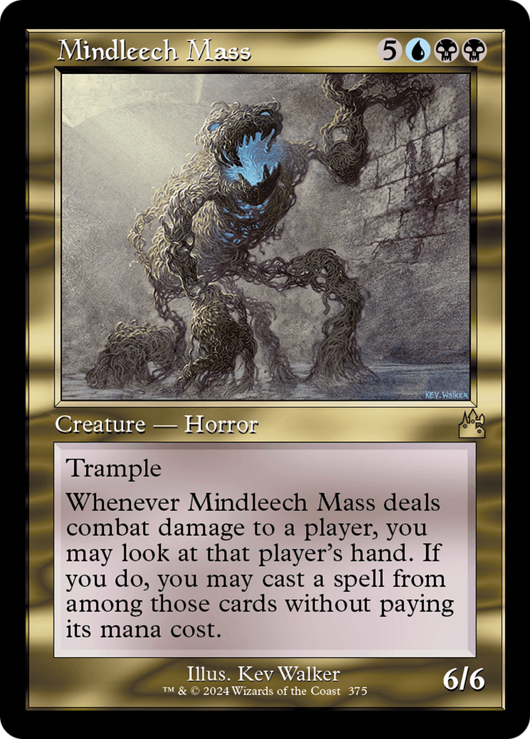 Mindleech Mass (Retro Frame) [Ravnica Remastered] | Jomio and Rueliete's Cards and Comics