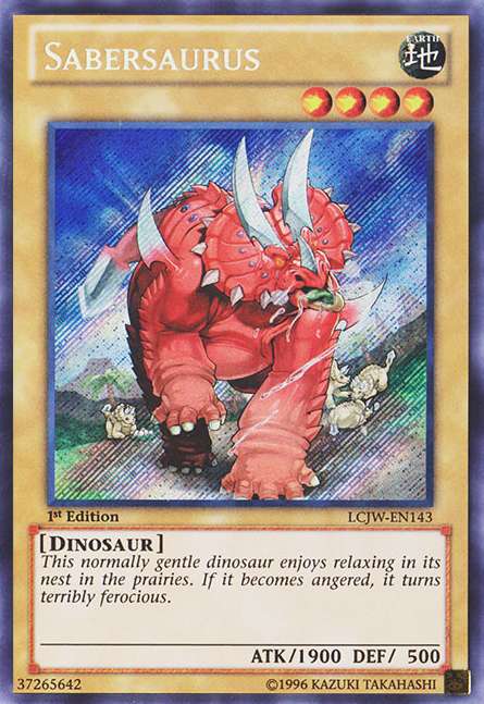 Sabersaurus [LCJW-EN143] Secret Rare | Jomio and Rueliete's Cards and Comics
