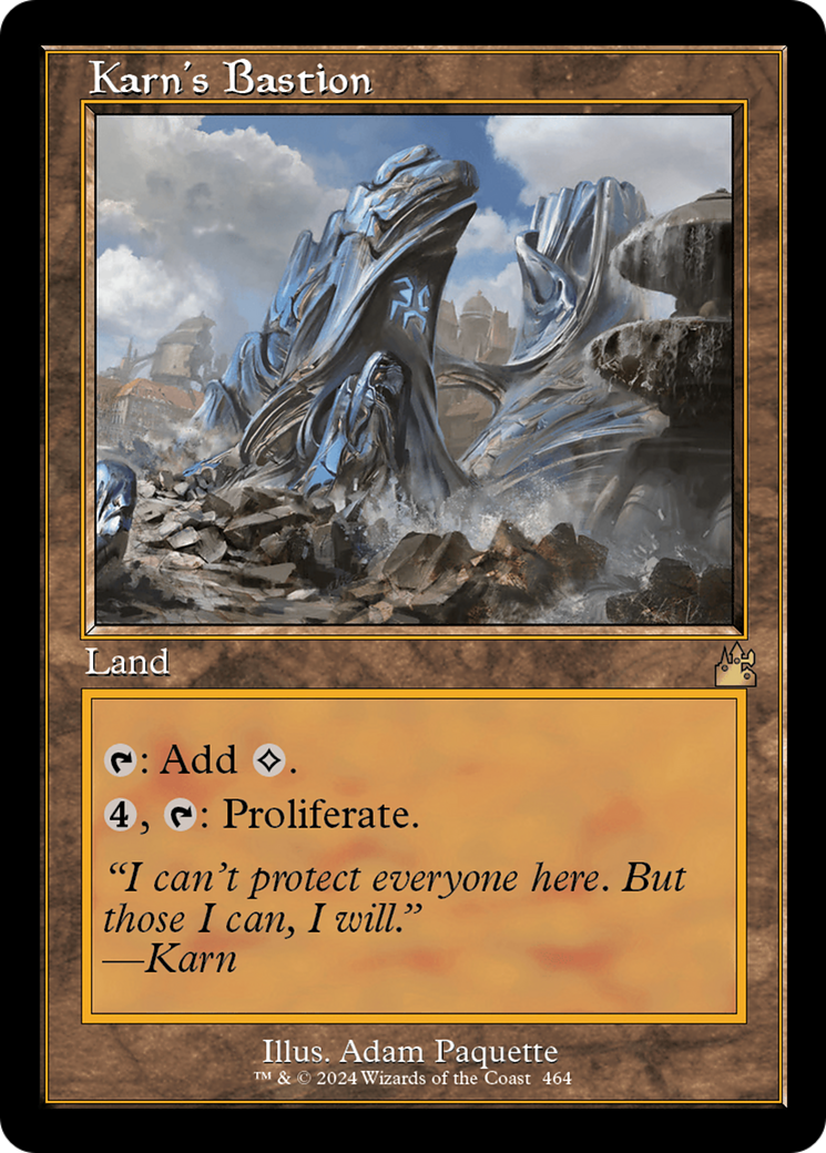 Karn's Bastion (Retro Frame) [Ravnica Remastered] | Jomio and Rueliete's Cards and Comics
