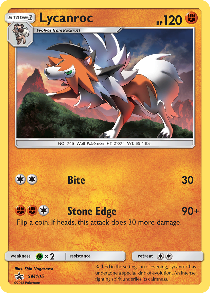 Lycanroc (SM105) [Sun & Moon: Black Star Promos] | Jomio and Rueliete's Cards and Comics