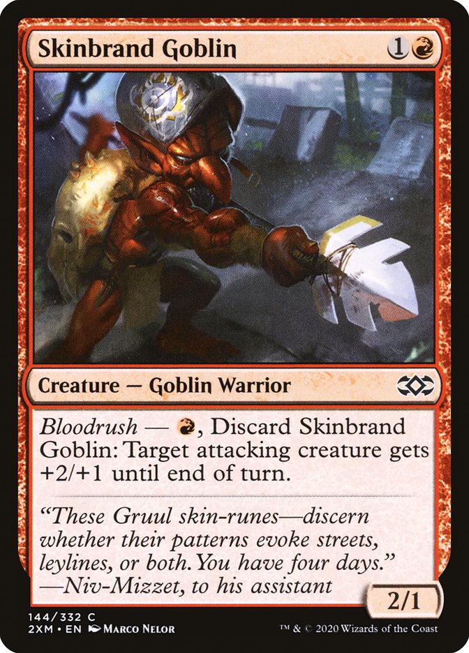 Skinbrand Goblin [Double Masters] | Jomio and Rueliete's Cards and Comics