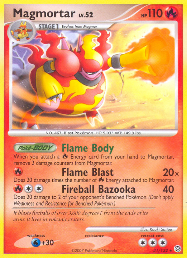 Magmortar (31/132) [Diamond & Pearl: Secret Wonders] | Jomio and Rueliete's Cards and Comics