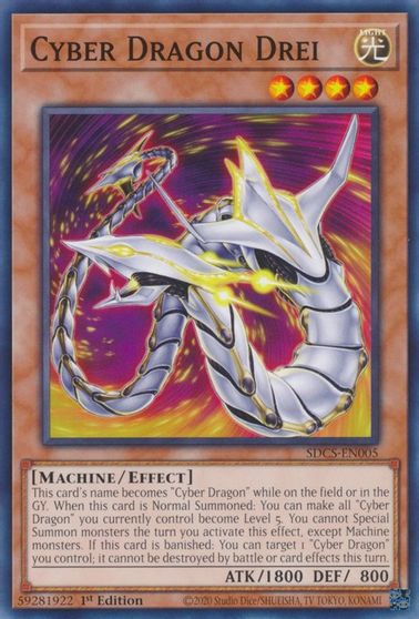 Cyber Dragon Drei [SDCS-EN005] Common | Jomio and Rueliete's Cards and Comics