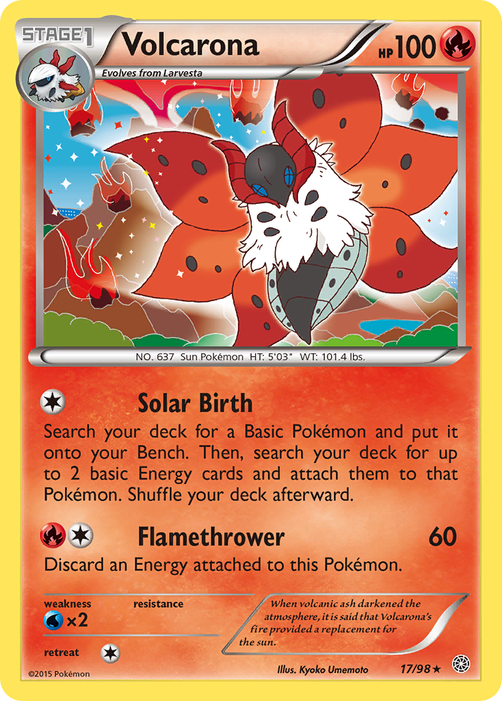Volcarona (17/98) [XY: Ancient Origins] | Jomio and Rueliete's Cards and Comics