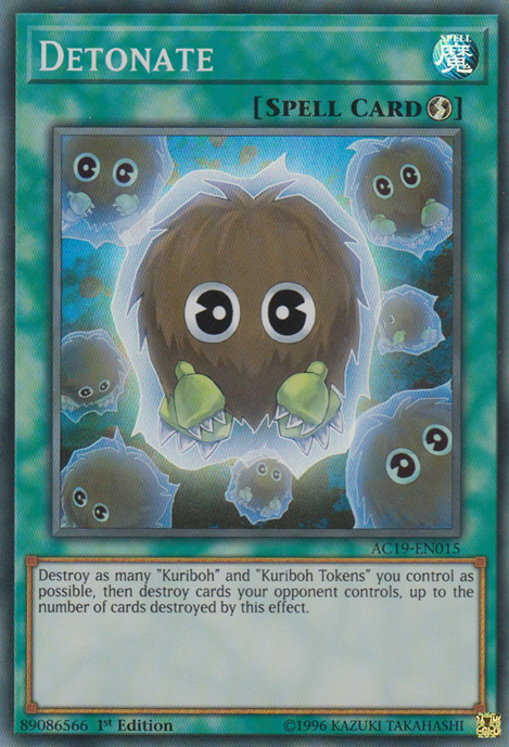 Detonate [AC19-EN015] Super Rare | Jomio and Rueliete's Cards and Comics