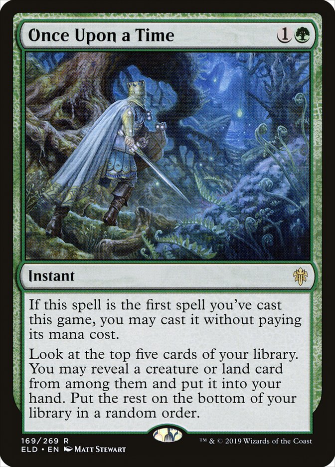 Once Upon a Time [Throne of Eldraine] | Jomio and Rueliete's Cards and Comics