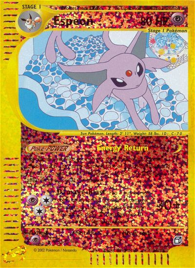 Espeon (6/12) [Box Topper] | Jomio and Rueliete's Cards and Comics
