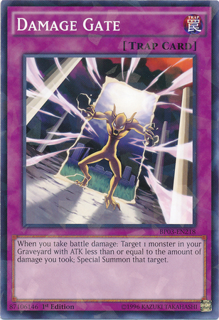 Damage Gate (Shatterfoil) [BP03-EN218] Common | Jomio and Rueliete's Cards and Comics