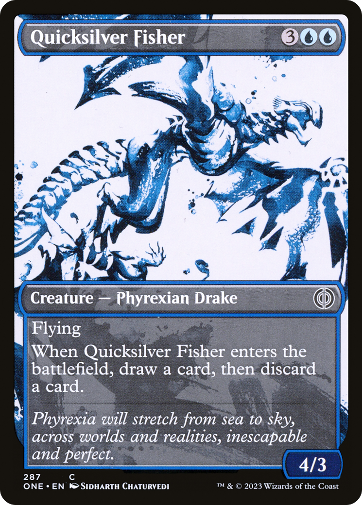 Quicksilver Fisher (Showcase Ichor) [Phyrexia: All Will Be One] | Jomio and Rueliete's Cards and Comics