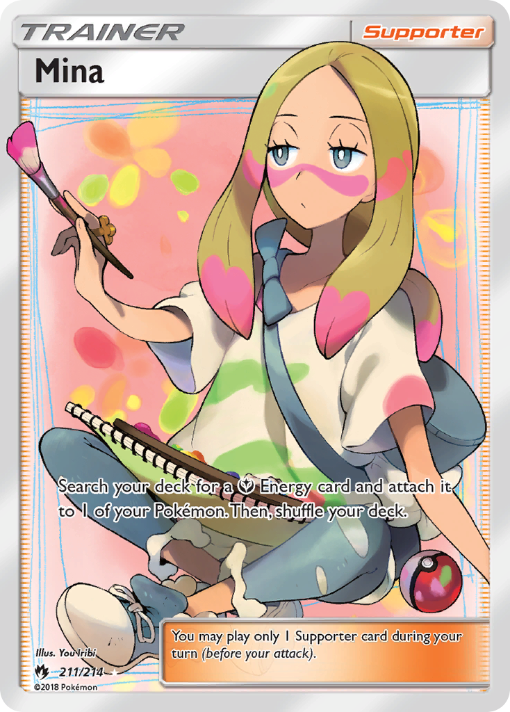 Mina (211/214) [Sun & Moon: Lost Thunder] | Jomio and Rueliete's Cards and Comics