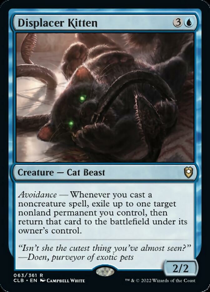 Displacer Kitten [Commander Legends: Battle for Baldur's Gate] | Jomio and Rueliete's Cards and Comics