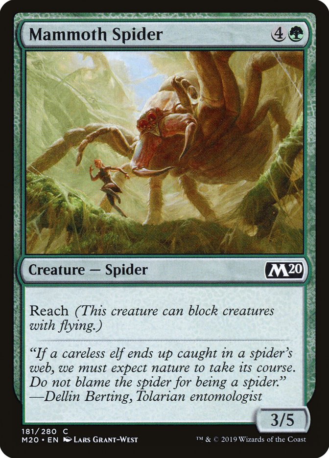 Mammoth Spider [Core Set 2020] | Jomio and Rueliete's Cards and Comics