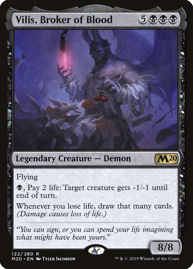 Vilis, Broker of Blood [Core Set 2020] | Jomio and Rueliete's Cards and Comics