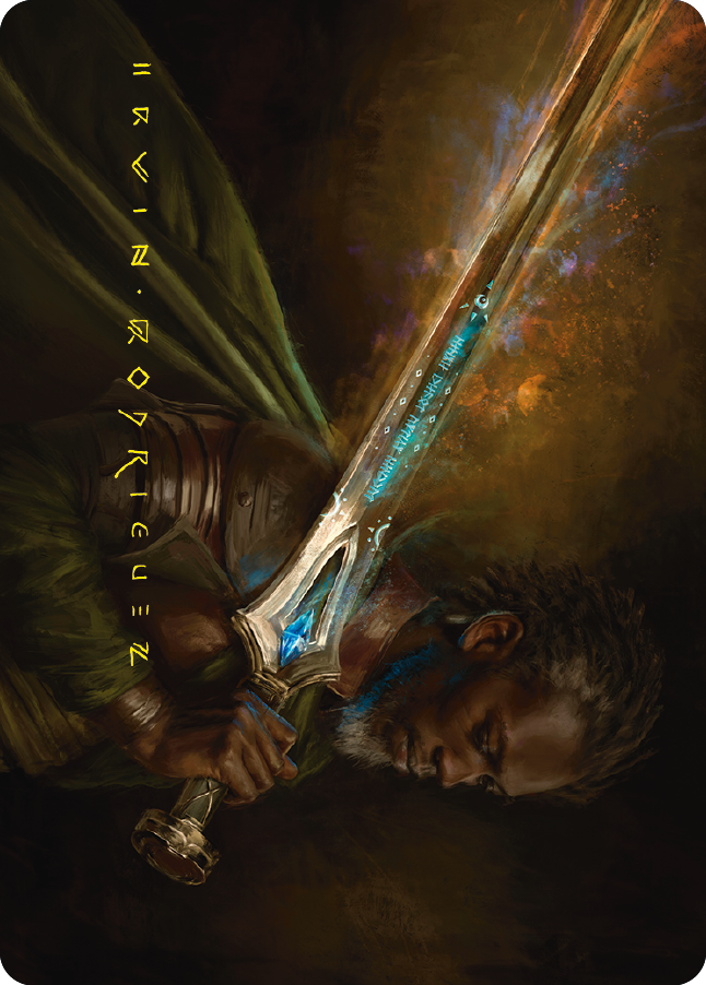 Anduril, Flame of the West Art Card (Gold-Stamped Signature) [The Lord of the Rings: Tales of Middle-earth Art Series] | Jomio and Rueliete's Cards and Comics