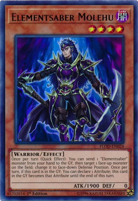 Elementsaber Molehu [FLOD-EN024] Ultra Rare | Jomio and Rueliete's Cards and Comics