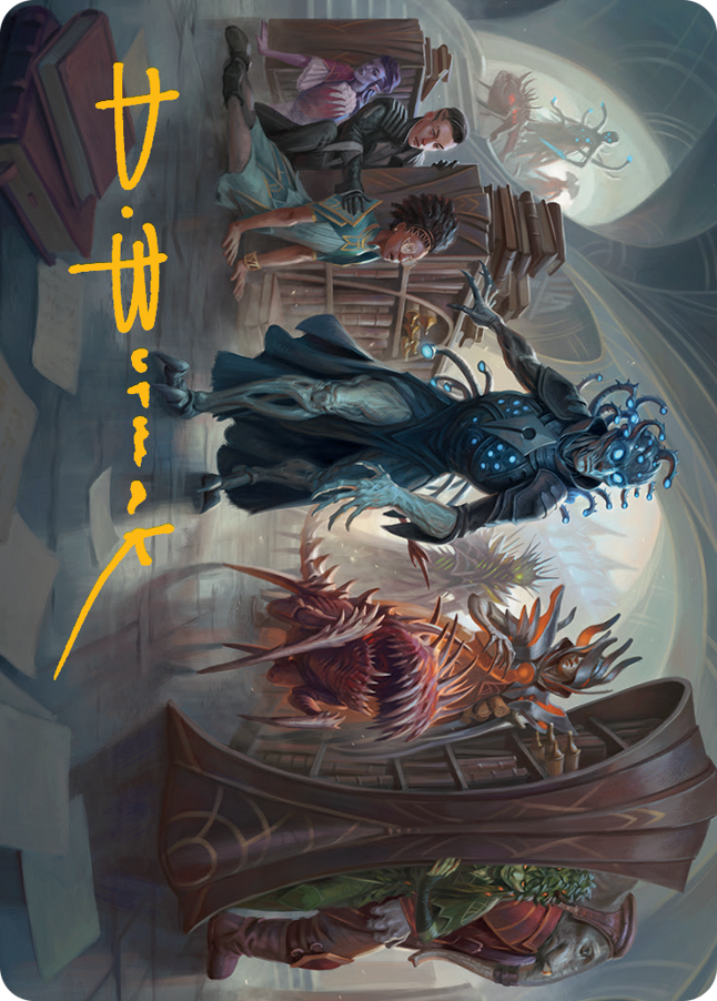 Invasion of Arcavios Art Card (Gold-Stamped Signature) [March of the Machine Art Series] | Jomio and Rueliete's Cards and Comics