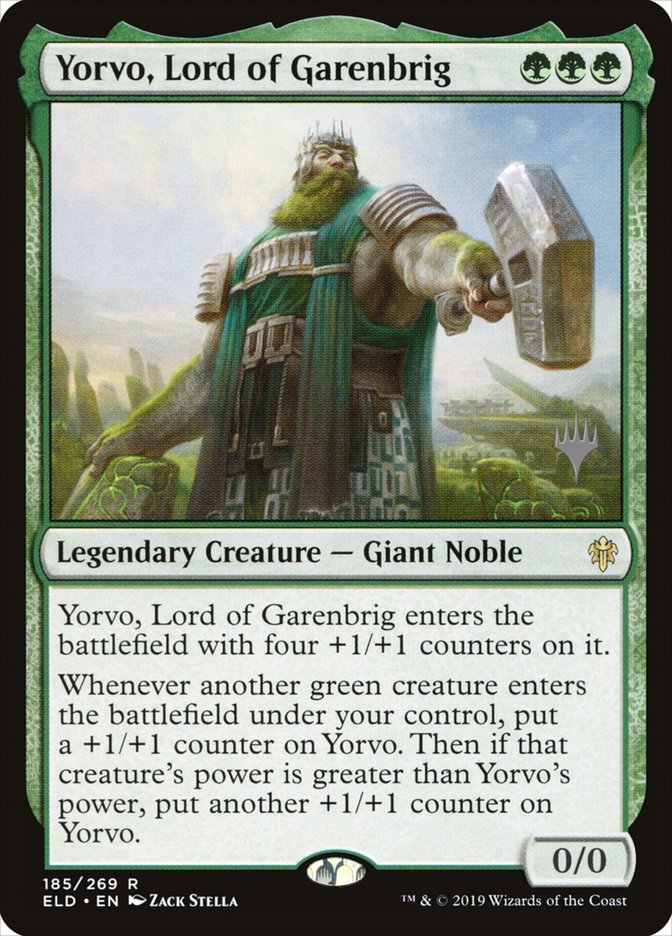 Yorvo, Lord of Garenbrig (Promo Pack) [Throne of Eldraine Promos] | Jomio and Rueliete's Cards and Comics