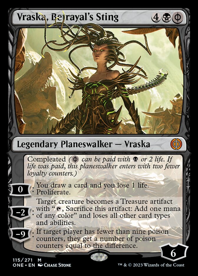 Vraska, Betrayal's Sting [Phyrexia: All Will Be One] | Jomio and Rueliete's Cards and Comics