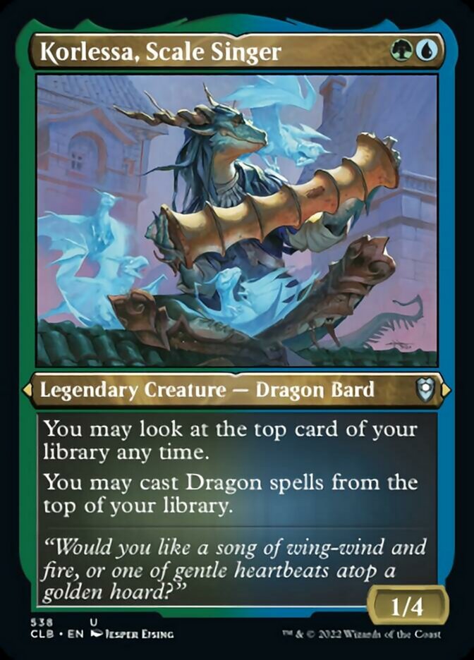 Korlessa, Scale Singer (Foil Etched) [Commander Legends: Battle for Baldur's Gate] | Jomio and Rueliete's Cards and Comics