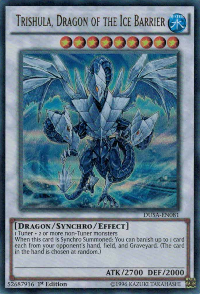 Trishula, Dragon of the Ice Barrier [DUSA-EN081] Ultra Rare | Jomio and Rueliete's Cards and Comics