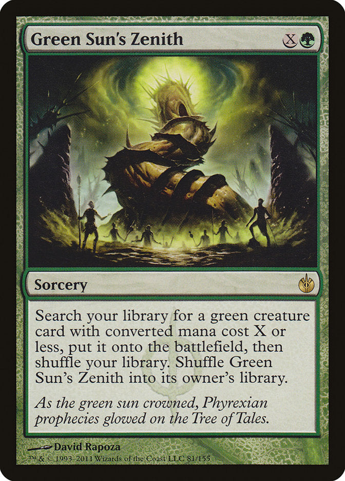 Green Sun's Zenith [Mirrodin Besieged] | Jomio and Rueliete's Cards and Comics