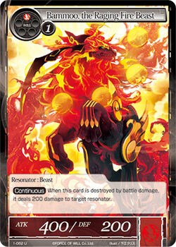 Bammoo, the Raging Fire Beast (1-062) [The Dawn of Valhalla] | Jomio and Rueliete's Cards and Comics