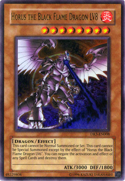 Horus the Black Flame Dragon LV8 [DR3-EN008] Ultra Rare | Jomio and Rueliete's Cards and Comics