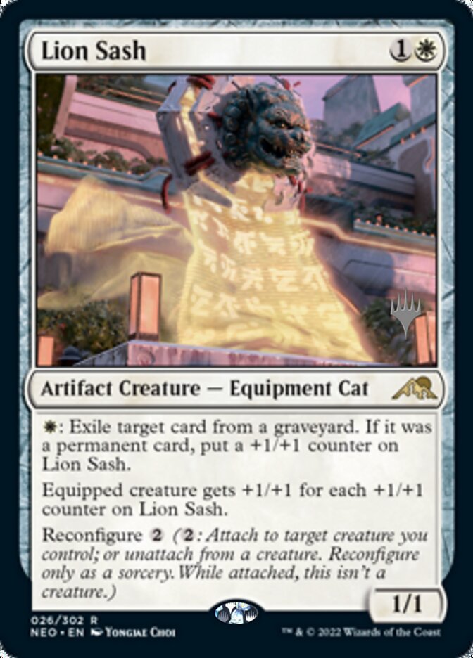 Lion Sash (Promo Pack) [Kamigawa: Neon Dynasty Promos] | Jomio and Rueliete's Cards and Comics
