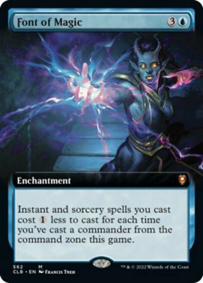 Font of Magic (Extended Art) [Commander Legends: Battle for Baldur's Gate] | Jomio and Rueliete's Cards and Comics