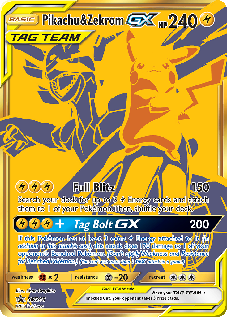 Pikachu & Zekrom GX (SM248) [Sun & Moon: Black Star Promos] | Jomio and Rueliete's Cards and Comics