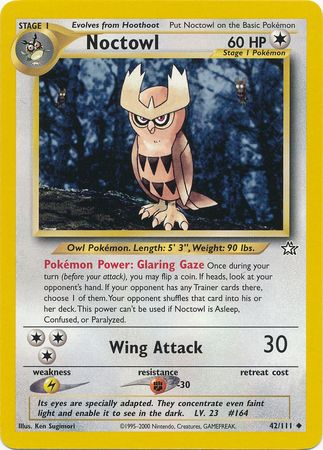 Noctowl (42/111) [Neo Genesis Unlimited] | Jomio and Rueliete's Cards and Comics
