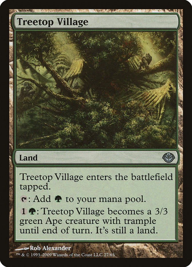 Treetop Village [Duel Decks: Garruk vs. Liliana] | Jomio and Rueliete's Cards and Comics