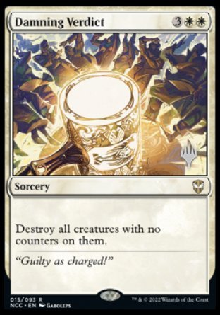 Damning Verdict (Promo Pack) [Streets of New Capenna Commander Promos] | Jomio and Rueliete's Cards and Comics