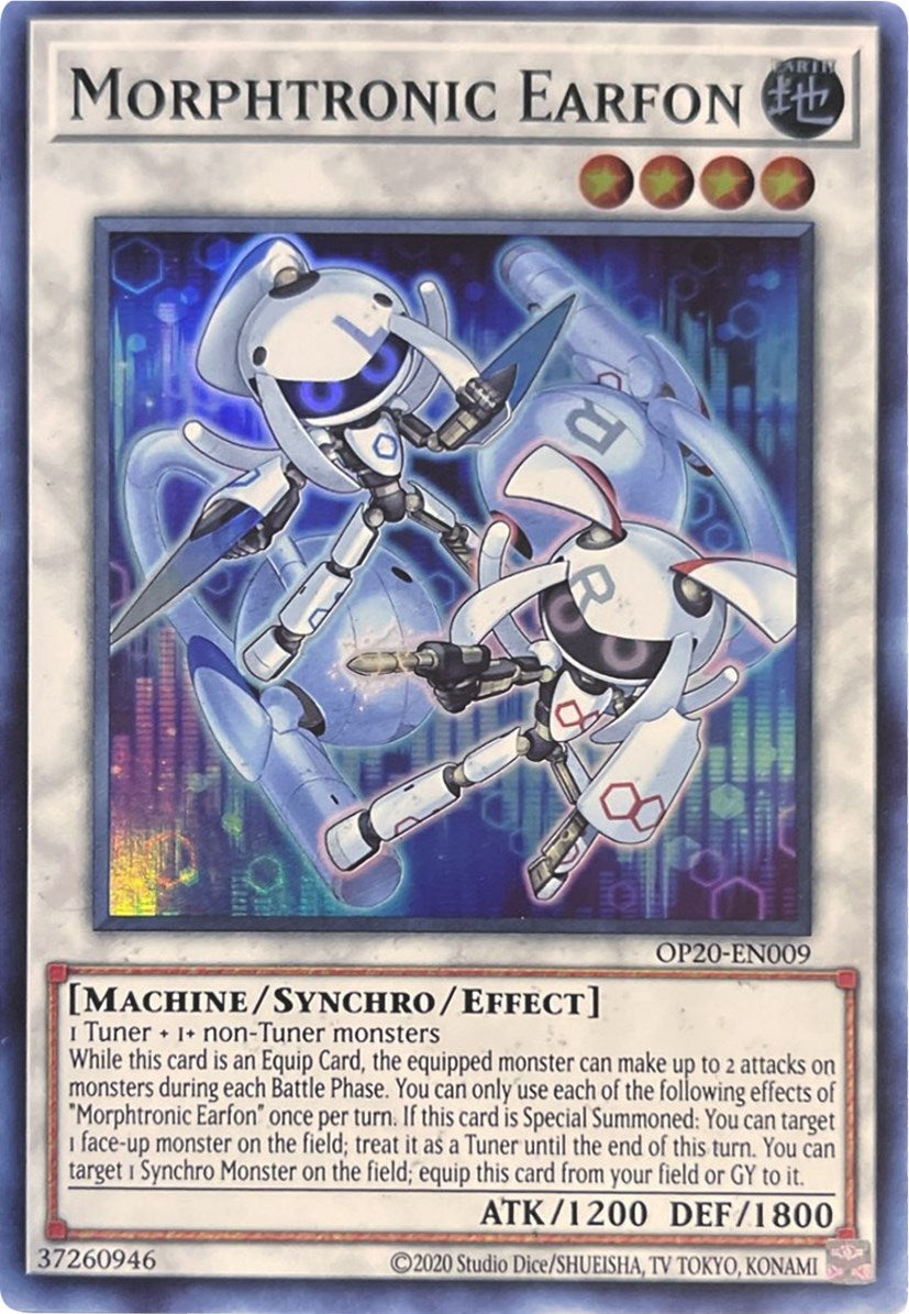 Morphtronic Earfon [OP20-EN009] Super Rare | Jomio and Rueliete's Cards and Comics