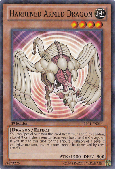 Hardened Armed Dragon [BP01-EN214] Starfoil Rare | Jomio and Rueliete's Cards and Comics