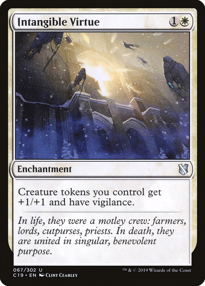 Intangible Virtue [Commander 2019] | Jomio and Rueliete's Cards and Comics