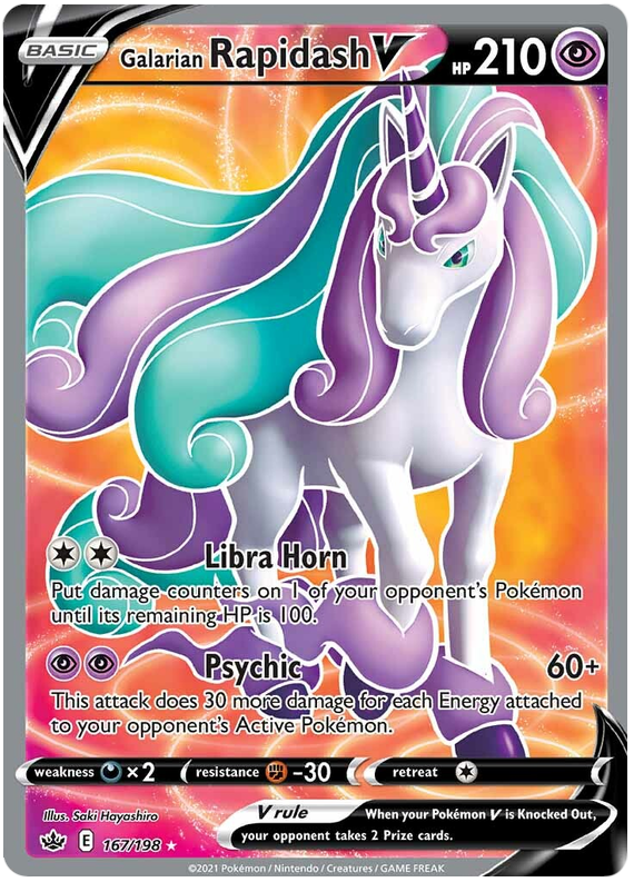 Galarian Rapidash V (167/198) [Sword & Shield: Chilling Reign] | Jomio and Rueliete's Cards and Comics