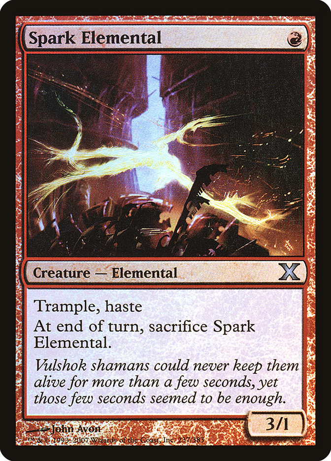 Spark Elemental (Premium Foil) [Tenth Edition] | Jomio and Rueliete's Cards and Comics
