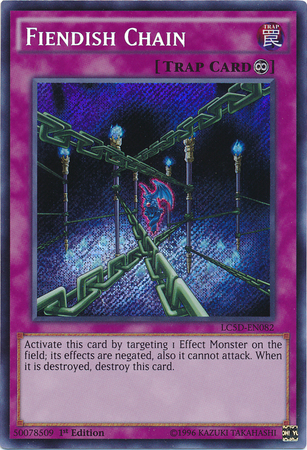 Fiendish Chain [LC5D-EN082] Secret Rare | Jomio and Rueliete's Cards and Comics