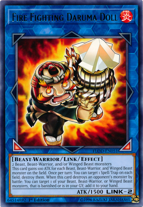 Fire Fighting Daruma Doll [FLOD-EN051] Rare | Jomio and Rueliete's Cards and Comics