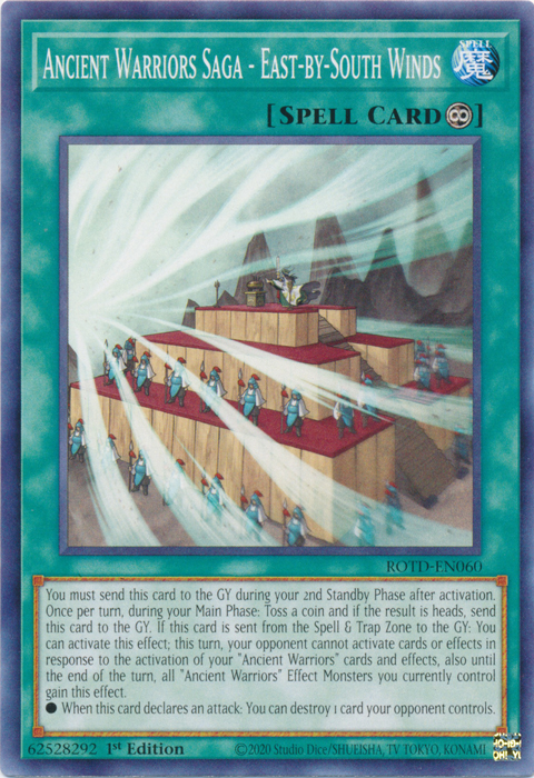 Ancient Warriors Saga - East-by-South Winds [ROTD-EN060] Common | Jomio and Rueliete's Cards and Comics