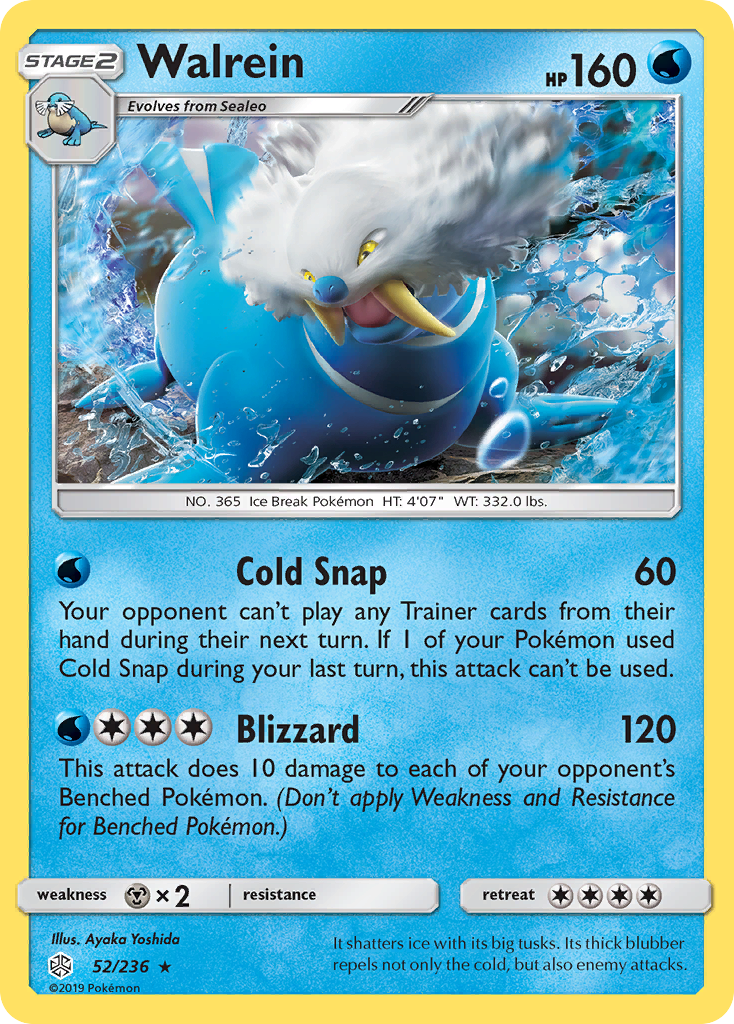 Walrein (52/236) [Sun & Moon: Cosmic Eclipse] | Jomio and Rueliete's Cards and Comics