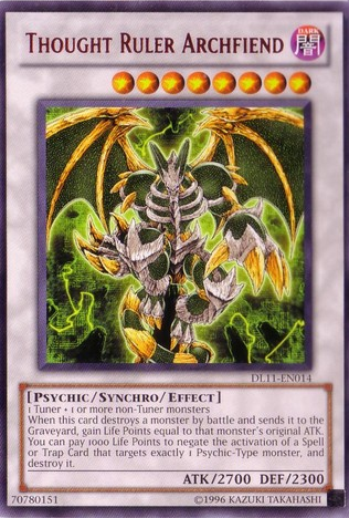 Thought Ruler Archfiend (Red) [DL11-EN014] Rare | Jomio and Rueliete's Cards and Comics