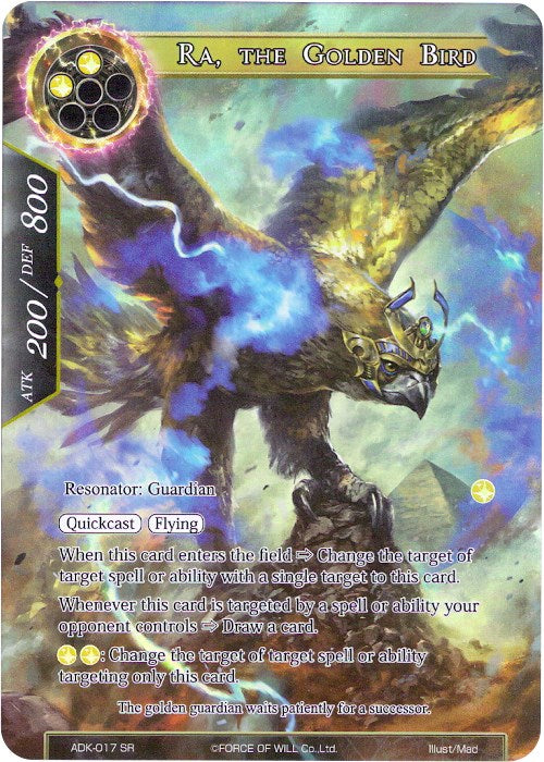Ra, the Golden Bird (Full Art) (ADK-017) [Advent of the Demon King] | Jomio and Rueliete's Cards and Comics