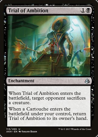 Trial of Ambition [Amonkhet] | Jomio and Rueliete's Cards and Comics