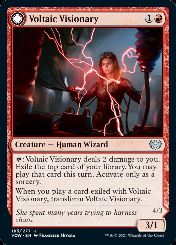 Voltaic Visionary // Volt-Charged Berserker [Innistrad: Crimson Vow] | Jomio and Rueliete's Cards and Comics