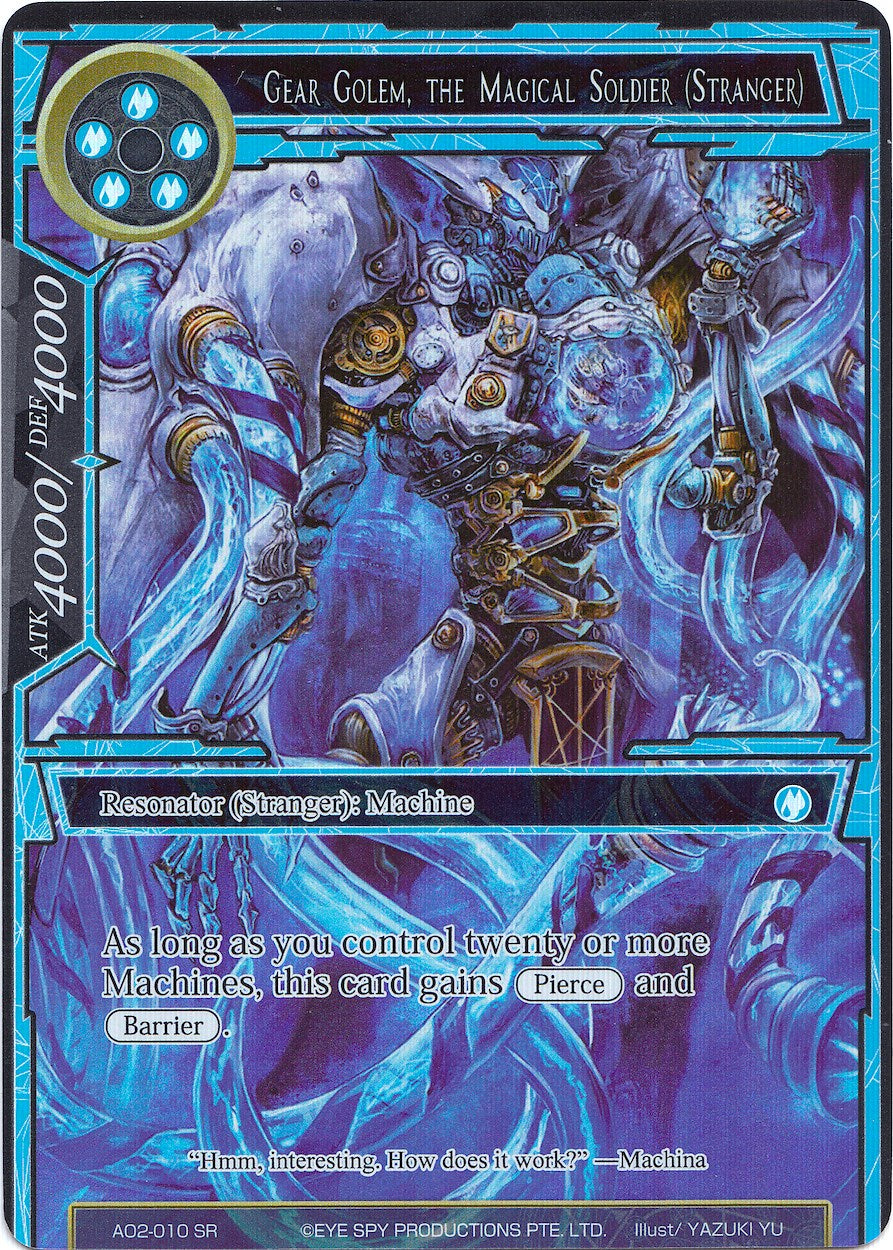 Gear Golem, the Magical Soldier (Stranger) (Full Art) (AO2-010) [Alice Origin II] | Jomio and Rueliete's Cards and Comics
