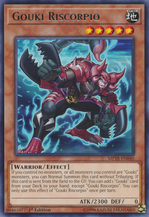 Gouki Riscorpio [MP18-EN040] Rare | Jomio and Rueliete's Cards and Comics