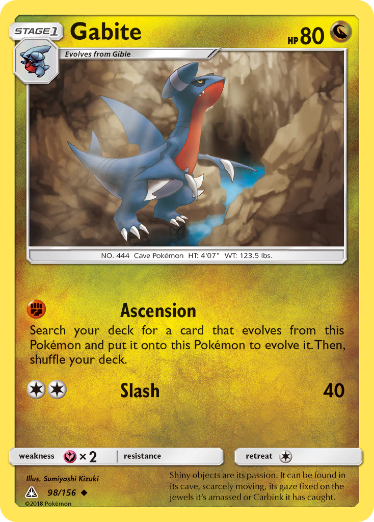 Gabite (98/156) [Sun & Moon: Ultra Prism] | Jomio and Rueliete's Cards and Comics